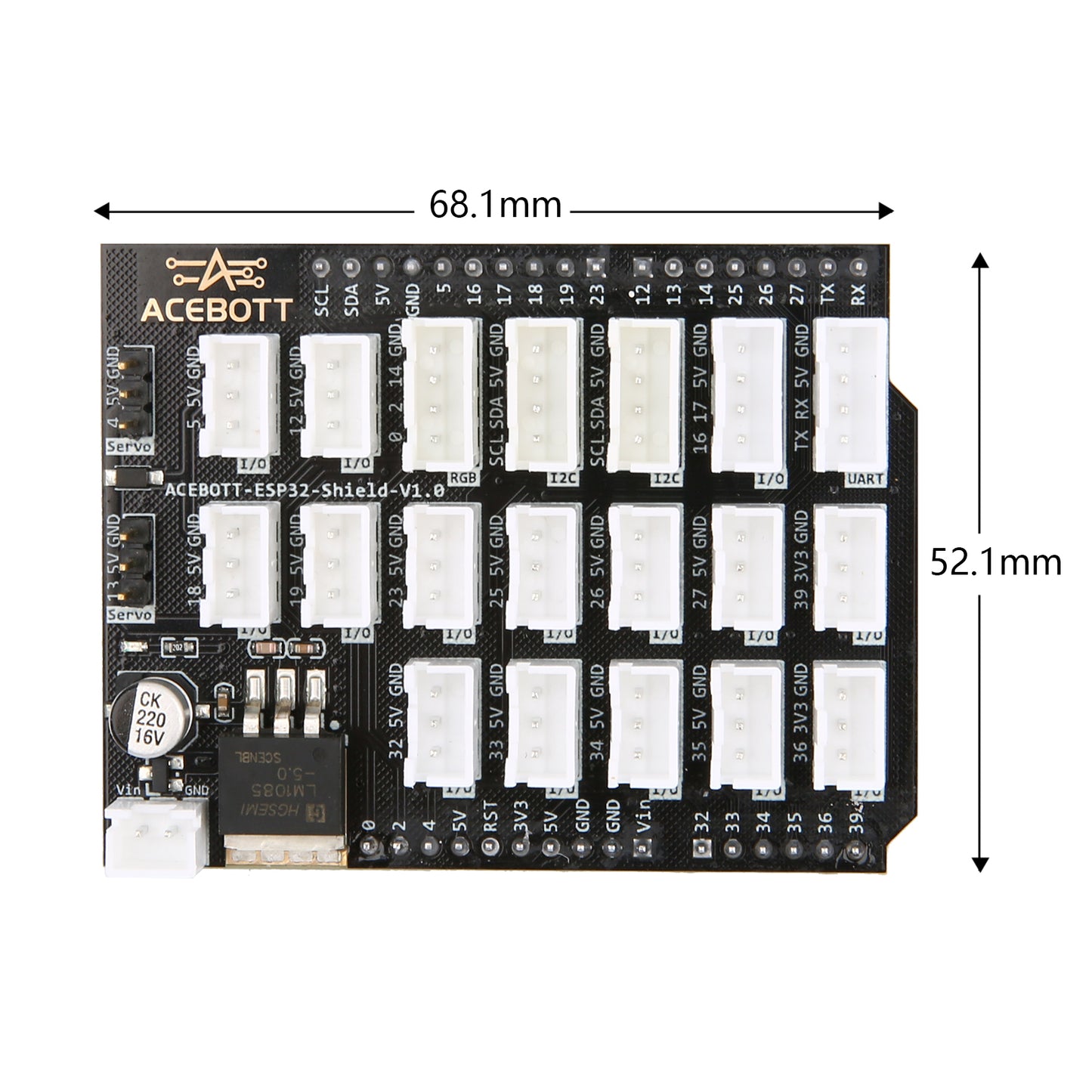 ESP32 Shield Board V1.0 for ESP32 Max V1.0
