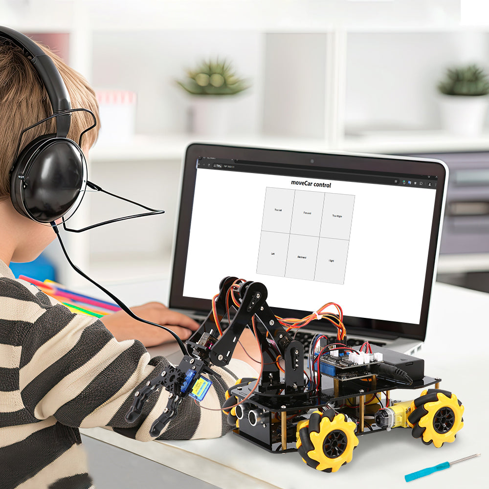ESP32 5-DOF Robot Arm Kit Expansion Pack for Smart Car