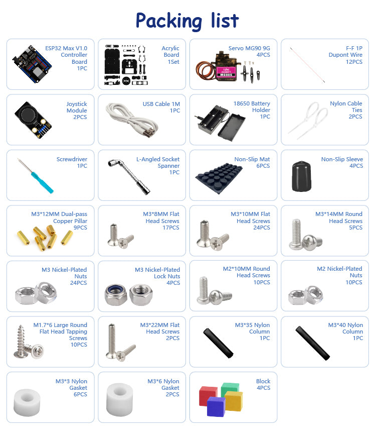 ESP32 4-DOF Robot Arm Kit