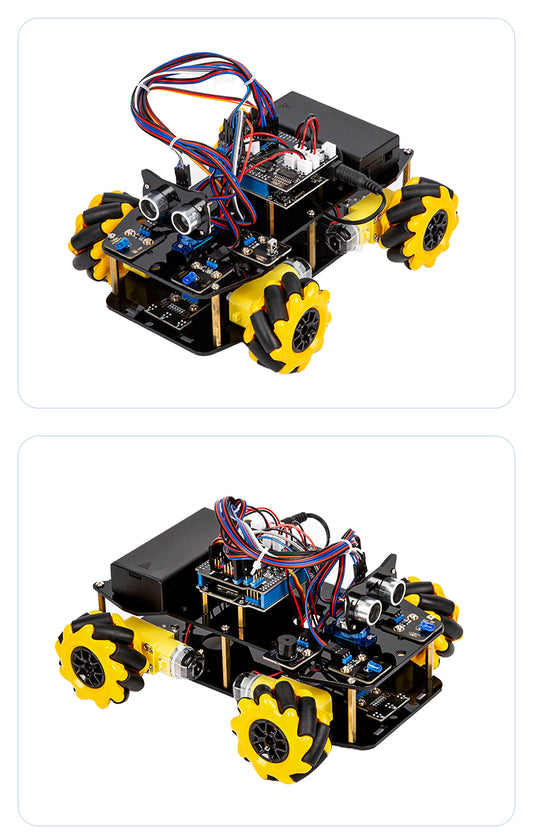 ESP32 Smart Car Starter Kit with 4WD Mecanum Wheel Off-road Car Muti-Direction