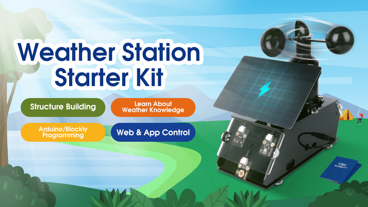 IOT Weather Station Starter Kit for ESP32（ IPX2 Waterproof）