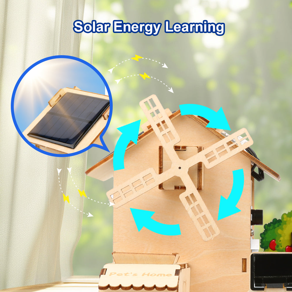 Easy-Plug Smart Farm Starter Kit for ESP32 Wooden House IoT Wifi