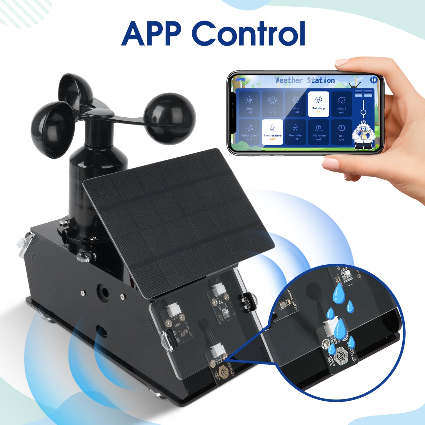 IOT Weather Station Starter Kit for ESP32（ IPX2 Waterproof）