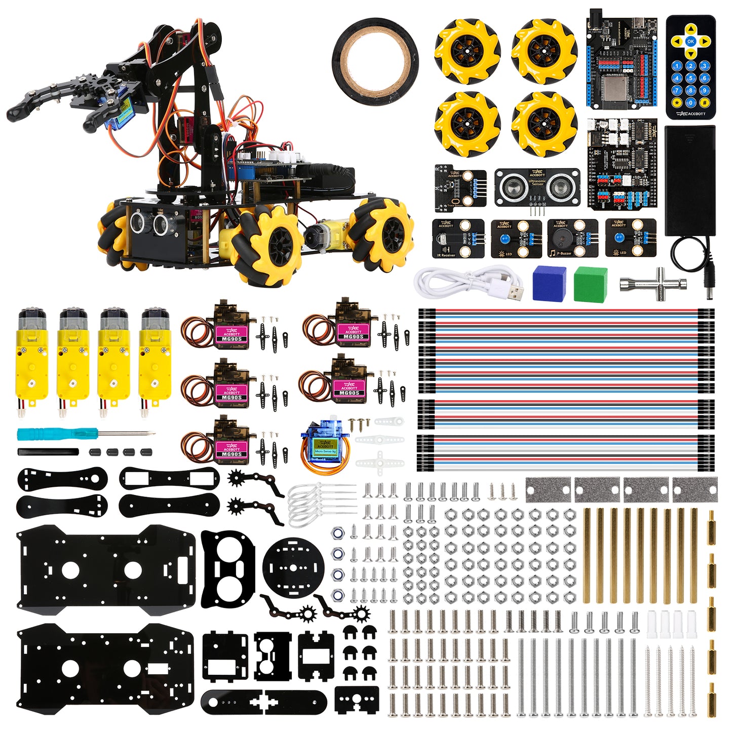 ESP32 5-DOF Robot Arm Kit Expansion Pack for Smart Car