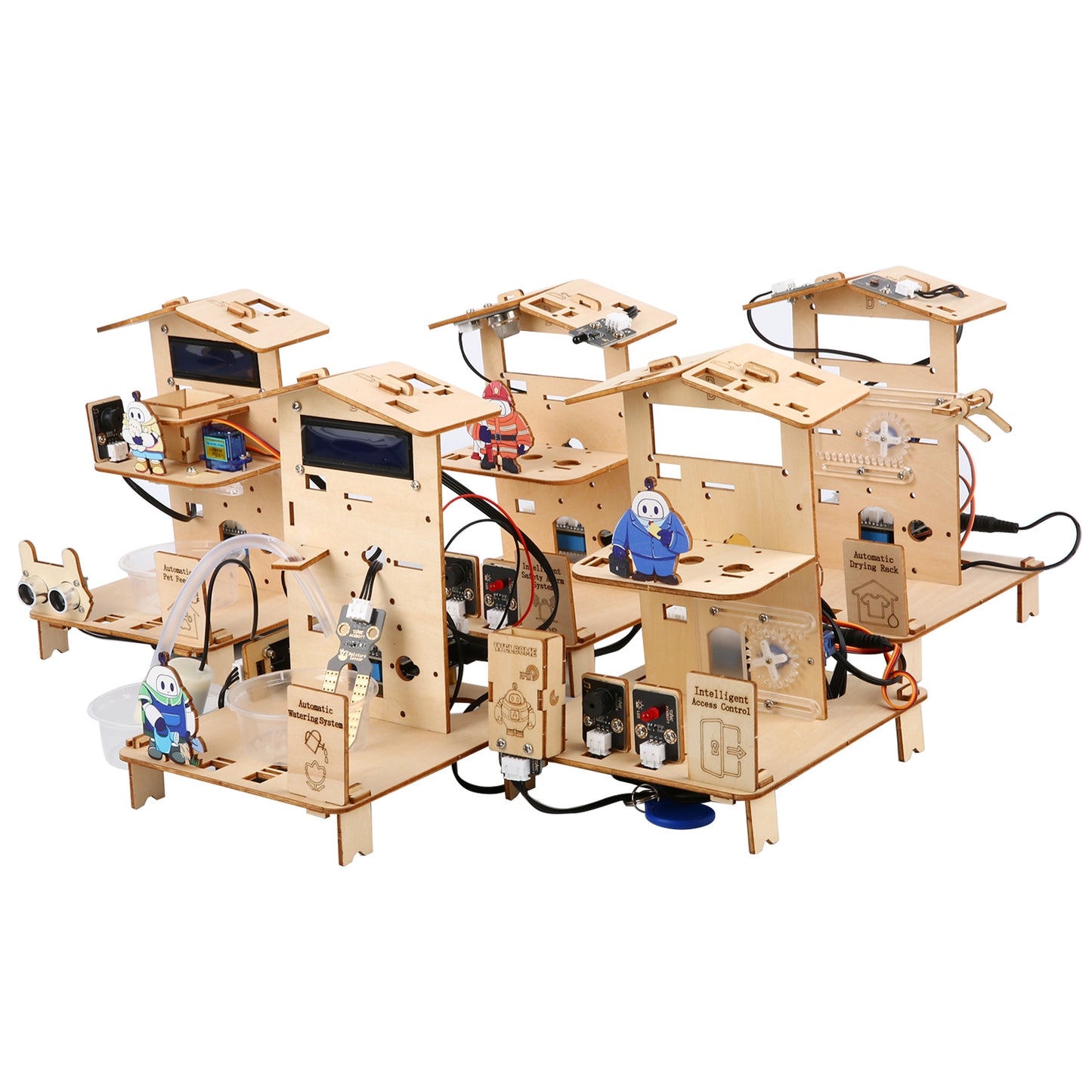 Smart Home Education Kit Level 2 (Five‑in‑One Projects)