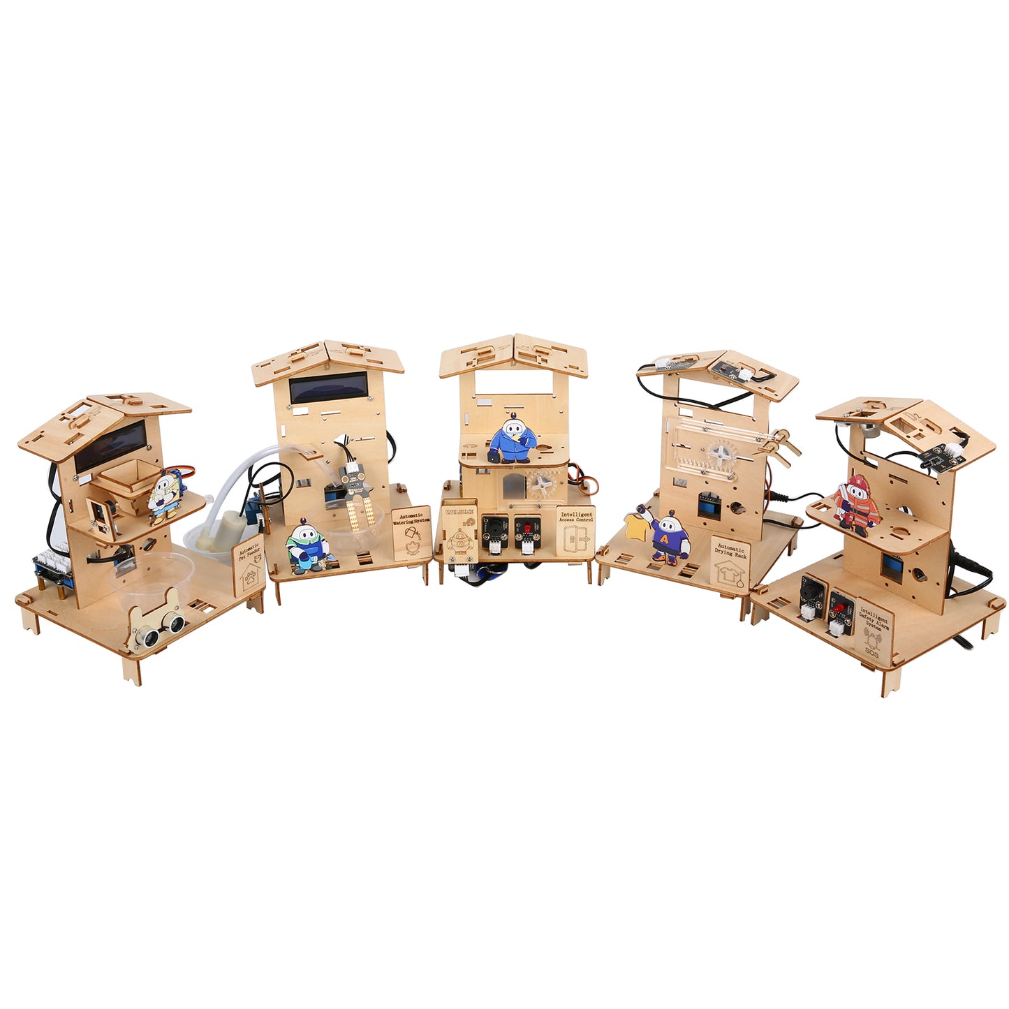 Smart Home Education Kit Level 2 (Five‑in‑One Projects)